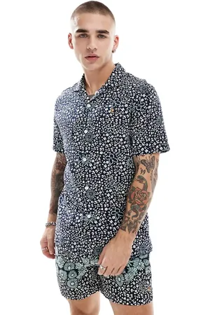 Farah – Landon – Kurzärmliges Hemd in mit Blumenprint und Reverskragen, Kombiteil