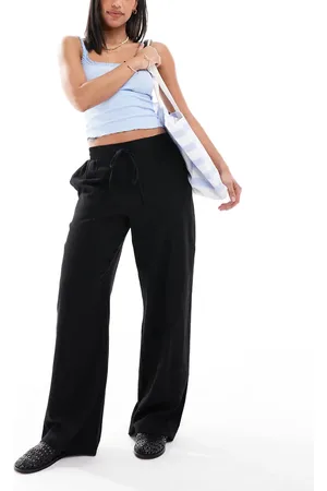 New Look – Leinenhose in mit weitem Schnitt