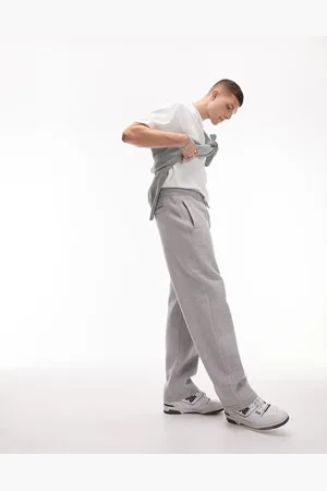 Topman – Jogginghose in Kalkgrau mit geradem Schnitt