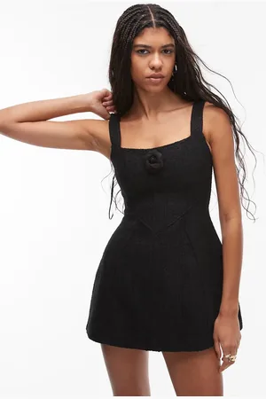 HEIRESS BEVERLY HILLS – A-Linien-Minikleid aus Bouclé in mit eckigem Ausschnitt