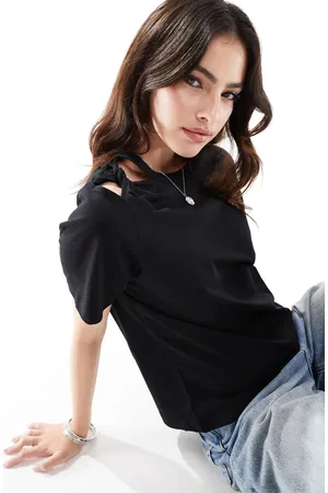 SCALPERS – Knappes T-Shirt in mit Knotendetail