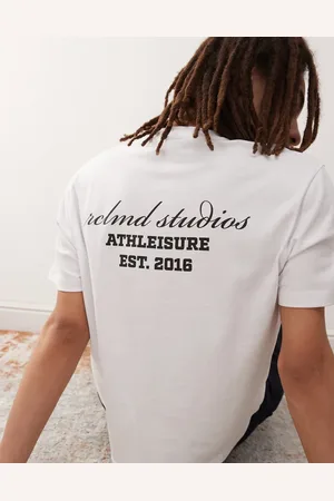 Reclaimed – Unisex – Kastiges Slim-Fit-T-Shirt in mit Rückenprint