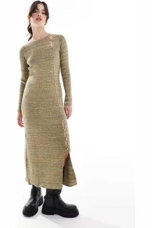 SCALPERS – Pasan – Strickkleid in Khaki