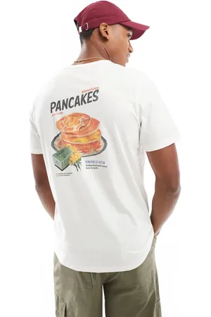 SCALPERS – T-Shirt in gebrochenem mit „Pancake“-Print