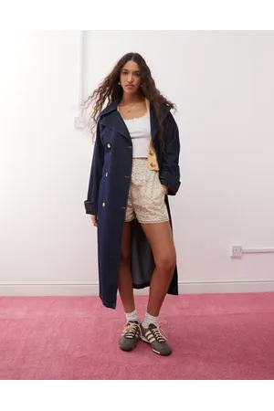 Miss Selfridge – Denim-Trenchcoat im Western-Stil