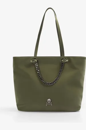 SCALPERS – NY – Tasche in Khaki mit Kettenriemen
