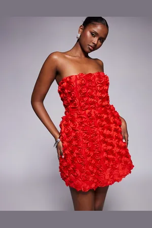 Jaded Rose – Korsett-Minikleid in mit 3D-Blüten