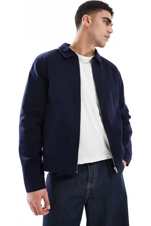 ASOS – Marineblaue Harrington-Jacke