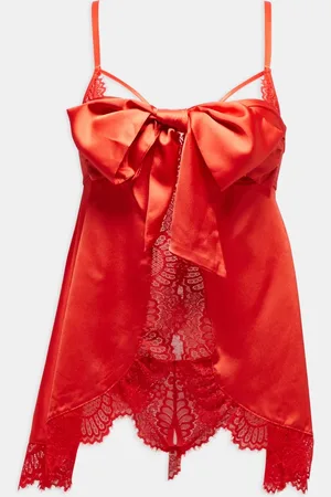 Ann Summers – Unwrap Me – Babydoll in mit String mit offenem Schritt