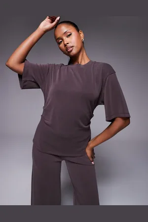 ASOS – T-Shirt in mit Korsett-Taille, Kombiteil