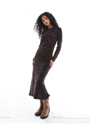 SCALPERS – Jac – Strickkleid in -Braun