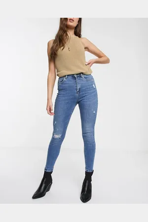 ONLY – Distressed-Skinny-Jeans in