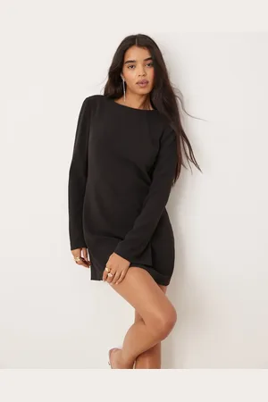 Forever New – Langärmliges Minikleid in mit verzierter Rückenpartie