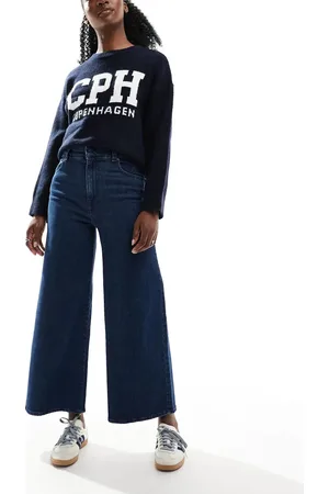 SCALPERS – Culotte – Jeans in Indigoblau mit weitem Bein