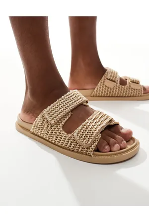 SEQWL – Sandalen in Natur mit Bast-Riemen