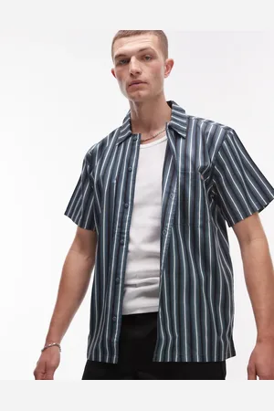 Dickies – Kurzärmliges Work-Hemd in mit bunten Streifen