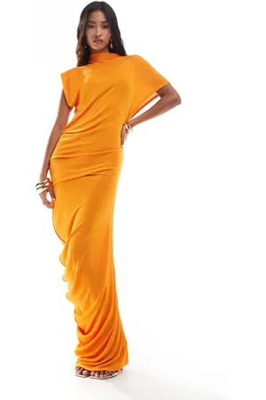 ASOS – Anschmiegsames, drapiertes Abendkleid in
