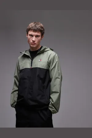 Tommy Hilfiger – Chicago – Jacke in Grün mit Blockdesign