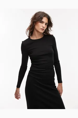 MANGO – Feinstrick-Midikleid in mit geraffter Taille