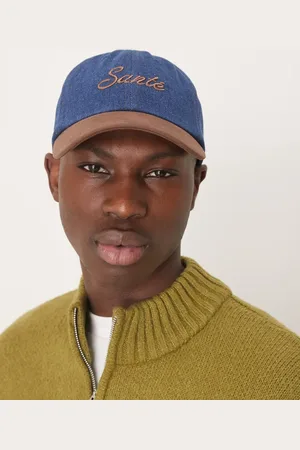 ASOS – Sante – Kappe in Denim mit Kontrastschirm