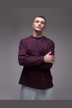 ARKET – Langärmliges, gestreiftes Shirt in Rot und Blau