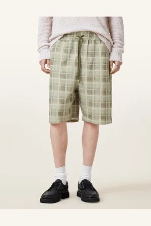 AllSaints – Benji – Sweat-Shorts in staubigem Hellbraun