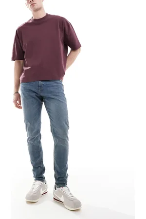 JACK & JONES – Pete – Schmal zulaufende Jeans in Vintage
