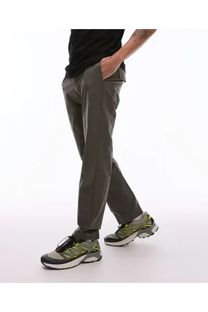 MANGO – Slim-Fit-Hose aus atmungsaktivem Performance-Material in Hellgrün