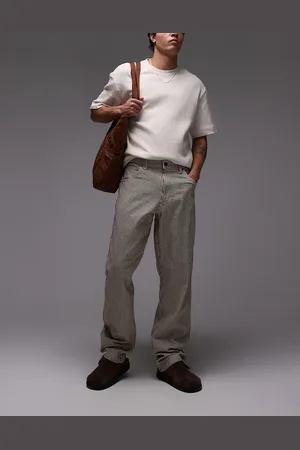 Dickies – Garyville – Regular-Fit-Hose in Cappuccino- mit Hickory-Streifen