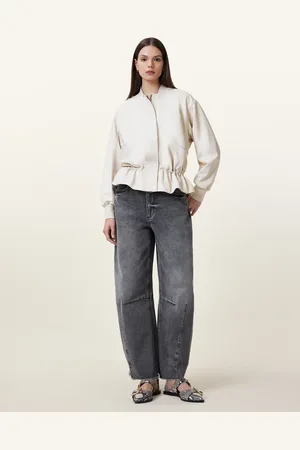 AllSaints – Sofi – Bomberjacke aus Leder in