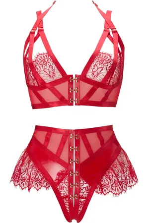 Ann Summers – Exuberant – Unterwäsche-Set in mit offenem Schritt