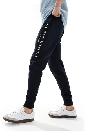 Tommy Hilfiger – Marineblaue Jogginghose mit Logo