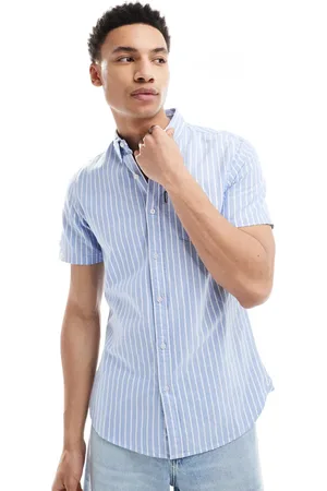 Superdry – Kurzärmliges Oxford-Hemd in gestreiftem Broker