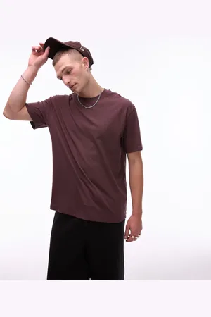 Topman – Oversize-T-Shirt in aus Leinenmix