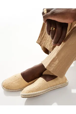 ASOS – Espadrilles mit Webeffekt in Steinbeige