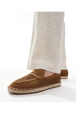 ASOS – Espadrilles in Hellbraun mit gewebtem Detail