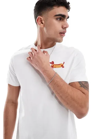 Farah – Devon – T-Shirt in mit Dackel-Grafikprint