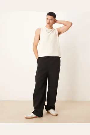 ASOS – Jogginghose aus schwerem Scuba-Stoff in mit weitem Bein