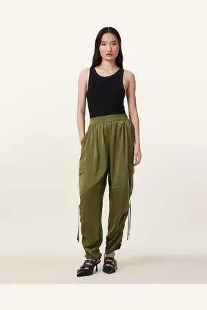 AllSaints – Kaye – Hose in Khakigrün
