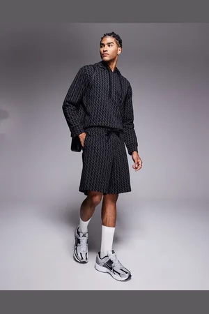 Armani Exchange – Shorts in mit Logomuster, Kombiteil