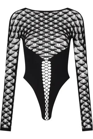 Ann Summers – Captive – Body in mit Fächermuster und offenem Schritt