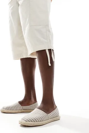 ASOS – Gestreifte Espadrilles aus Canvas in