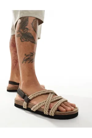 ASOS – Sandalen mit überkreuzten Seilriemen