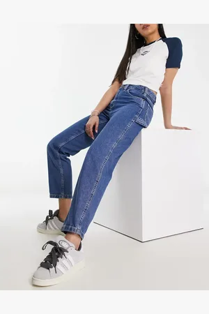 Dickies – Ellendale – Gerade geschnittene Mom-Jeans aus Denim in klassischem mit mittelhohem Bund
