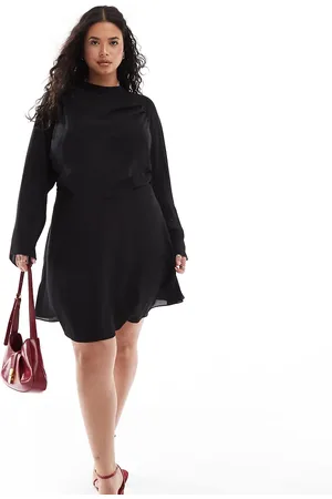 ASOS ASOS DESIGN Curve – Hochgeschlossenes Mini-Freizeitkleid in