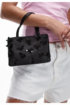 MANGO – Tasche in mit Blumenverzierung