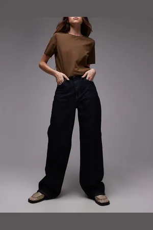 ARKET – Lupine – Weit geschnittene Jeans in Rinse-Waschung mit hohem Bund