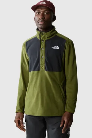 The North Face – Homesafe – Fleece-Pullover in und Schwarz mit Druckknöpfen am Ausschnitt