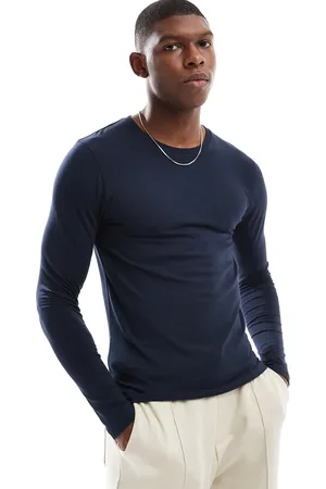 ASOS – Essential – Langärmliges Muskelshirt in