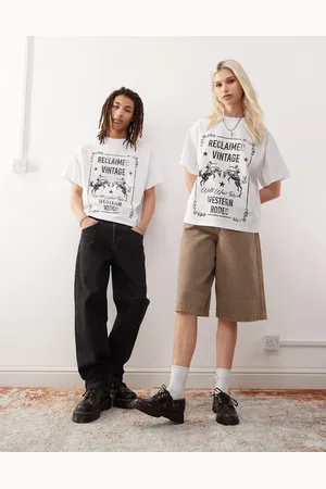 Reclaimed – Unisex-T-Shirt in mit Rodeo-Western-Grafik und Oversize-Schnitt